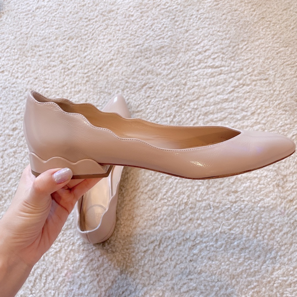 Chloe - Laurena Scalloped Flats